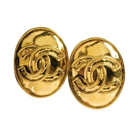 famous chanel logo earrings replica|knockoff chanel earrings.